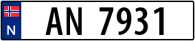 Trailer License Plate